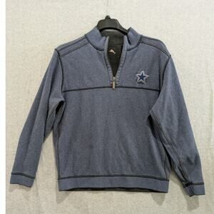 Dallas Cowboys NFL Football Tommy Bahama Reversible Sweatshirt Mens‎ M Blue Gray